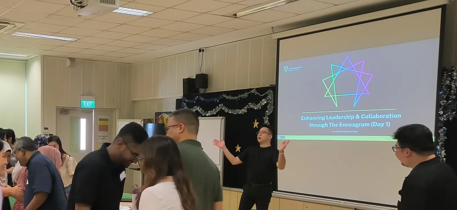 Participants in an Enneagram leadership and collaboration workshop